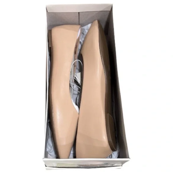 A New Day Corinna Tan Faux Leather Ballet Flats Size 12 NIB - Picture 4 of 4